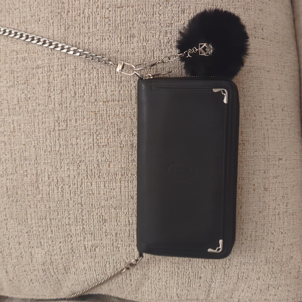 Cartier Black Long Zip Wallet Purse with Accessories